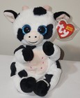 Ty Beanie Baby Bellies        Herdly The Cow 6  New Mwmts Plush Stuffed Animal Toy