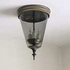 518c Vintage 60 s 70s Mcm Ceiling Light Lamp Fixture Table Chair Porch Danish