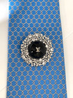 Black   Silver Louis Vuitton Brooch Pin