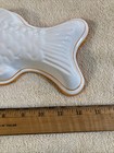 Vintage Saks Fifth Avenue White Ceramic Fish Mold Italy