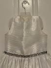 Couture Princess White Formal Dress Size 7 First Communion Flower Girl