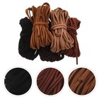  5 Rolls Necklace Making Rope Jewelry String Flat Suede Cord Bracelet