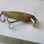 Fishing Lure Pflueger 3     Wood Pal-o-mine  Minnow Green Back