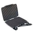 Pelican 1075 Hardback Case - Black - With Foam And Detachable Carry Strap