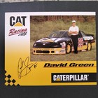 David Green Signed 1995 Info Card Photo Nascar Busch Series  44 Slim Jim