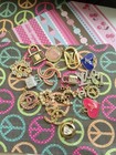 Lot Of18    Hermes  Dior   Gucci Cc  Lv  Gold  Tone 15-29mm  Zipper Pull 