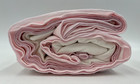 Pottery Barn Kids Eyelet Belgian Flax Linen Pink Crib Skirt  6389