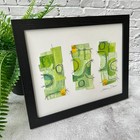 Original Mixed Media Collage Art Framed 8x10   One Of A Kind   Signed Coa