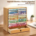 Furneeture Wooden 216-marker Organizer W  Drawer For Copic  Ohuhu  Sharpie