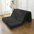 6   Tri-fold Mattress corduroy Memory Foam Mattress With Washable Cover