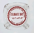 Vintage Glass Marketing Ashtray   The Stables Nightclub   Lewiston Idaho Id