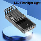 66w 900000mah Portable Power Bank 4usb External Battery Charger For Cell Phone