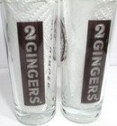 Irish Whiskey Glass Tumblers 2 Gingers Pair 6  Tall Big Ginger Cocktail