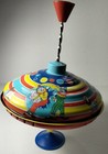 Vintage Schylling Metal Tin You Circus Top 9 tall Well Worn