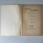 Madam Butterfly Opera Giacomo Puccini   1954 G  Ricordi   Co  English   Italian