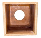 Vintage Mid Century Mcd Onyx Stone Marble Tissue Box Cover 5x5x6