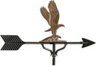 Aluminum Eagle Roof Weathervane - Hammered Bronze