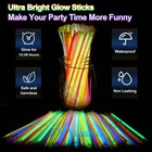 300 Pack Glow Sticks Bulk 8 Colors Party Neon Glow Stick Necklaces W  Connectors