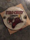 Texaco Sign Gasoline Fireman Cast Iron Patina Plaque Firefighter 9    Fire Chief