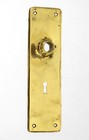 Cast Brass Plate   Door Knob Set