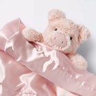 Cloud Island Plush Pink Pig Security Blanket Lovey Baby Toy