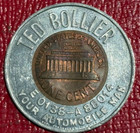 Encased Coin Au 1960 D Lincoln Cent Ted Bollier Your Automobile Man-jun606