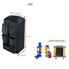 Replacement Janitorial Cart Bag With 5 Pockets 25 Gallon Housekeeping Cart Ba   