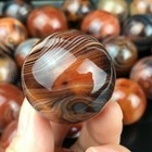 Top 25-30mm Natural Sardonyx Sphere Crystal Gemstone Quartz Ball Healing 1pc