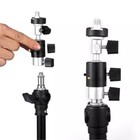 360   Swivel Ball Head Flash Light Umbrella Stand Mount Bracket With 3 8  Adapter