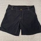 Mountain Hardwear Shorts Womens 8 Black Flat Front Outdoor Pockets Hiking Casual
