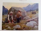 Philip Goodwin 1913 Calendar - Dangerous Game - Hunters And Grizzly Bear - Rare