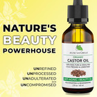 Castor Oil Organic  Cold Pressed  100  Pure  Raw  Hexane Free multi-purpose