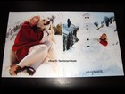 Vintage Easy Spirit 4-page Print Ad Winter 2000 2001 Cybill Shepherd Snowman