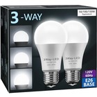  Led Light Bulbs           7 10 15 Watt  2 Pack  Daylight White 5000k