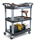 Commercial Heavy-duty Utility Service Cart   3 Shelf     450 Lbs Max Capacity  