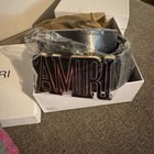 Amiri Men   s Leather Belt Adjustable Size 34  Set Price And No Its Not 1 To 1