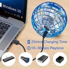 2025 Galaxy Ball Flying Orb Ball Toys Led Light Spinner Cosmic Ball