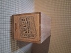 Jello Recipe Wooden Box With Lid  index Cards 1950s Vintage 