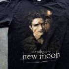 Vintage Twilight Saga New Moon Edward Cullen Black T-shirt Large