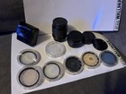 Large Lot  Vintage Camera Lenses  Cases And Accessories  Untested  Look Good 