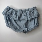 Disney Baby Chambray Bloomer   Diaper Cover Girls Size 6-9 Months Eyelet Ruffle
