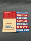 Pocket Schedule Nfl 1973-74 Baltimore Colts   Maryland National Bank