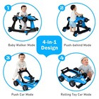 Baby Joy 4-in-1 Baby Walker  Foldable 29    X 24    X 20     l X W X H   Blue 