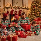 Family Matching Christmas Pajamas Sets Holiday Sleepwear 01green xxl pet