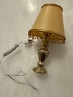 Dollhouse Miniature Lighting Electric Lamp    brass    With Fringe