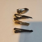 Estate Vintage Tie Clip Bar Lot Of 4 Some Scratches Tool 