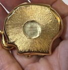 Estee Lauder Elephant Compact Solid Beautiful Perfume Red Eye Golden Box Vtg 2   
