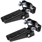 2 Pcs Foldable Foot Pedals For Motorcycle  Metal Clamp-on Type Bicycle
