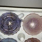 Vintage Set Six Christmas Ornaments 3 5    Stars Mermaid Sparkle Iridescent
