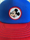Vintage Mickey Mouse Walt Disney Productions Mesh Trucker Snapback Hat Cap Rwb